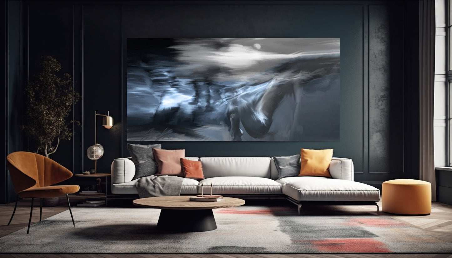Midnight Swim Canvas