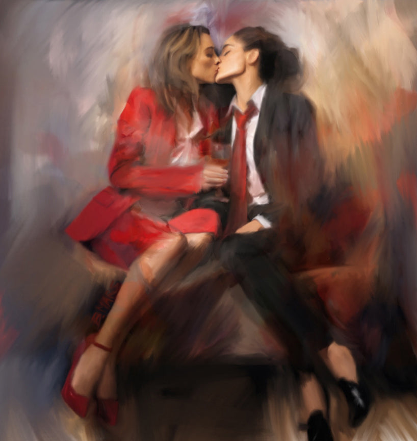 Red Suit Poster