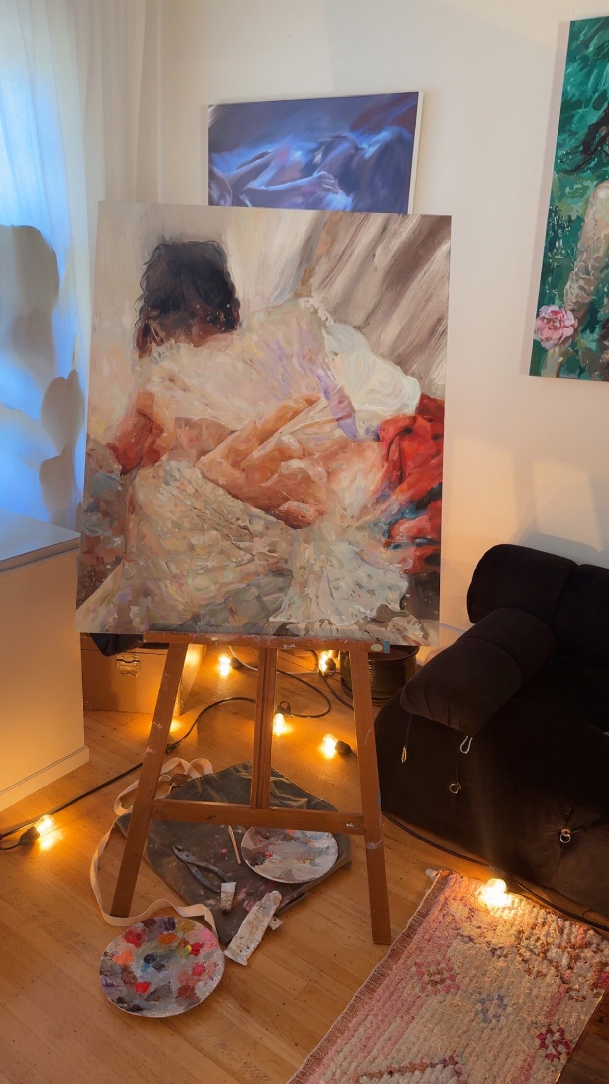 About Her Original Oil Painting