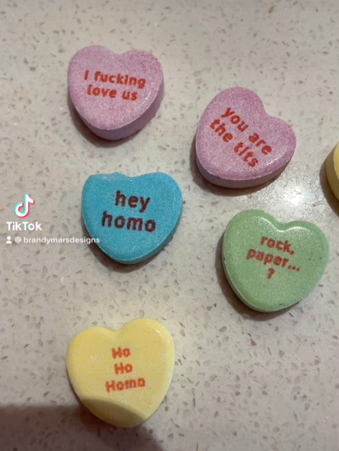 Sapphic Sassy Candy Funny Hearts