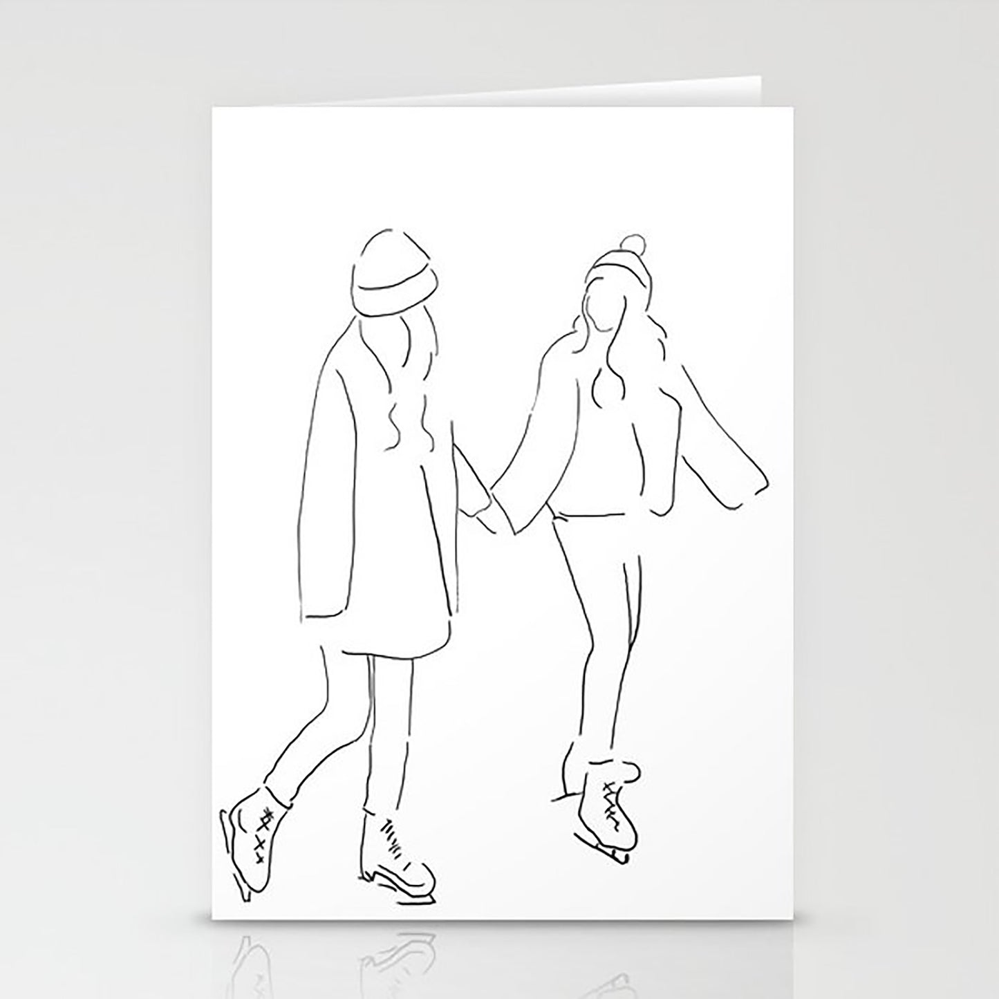 Skating Christmas Card