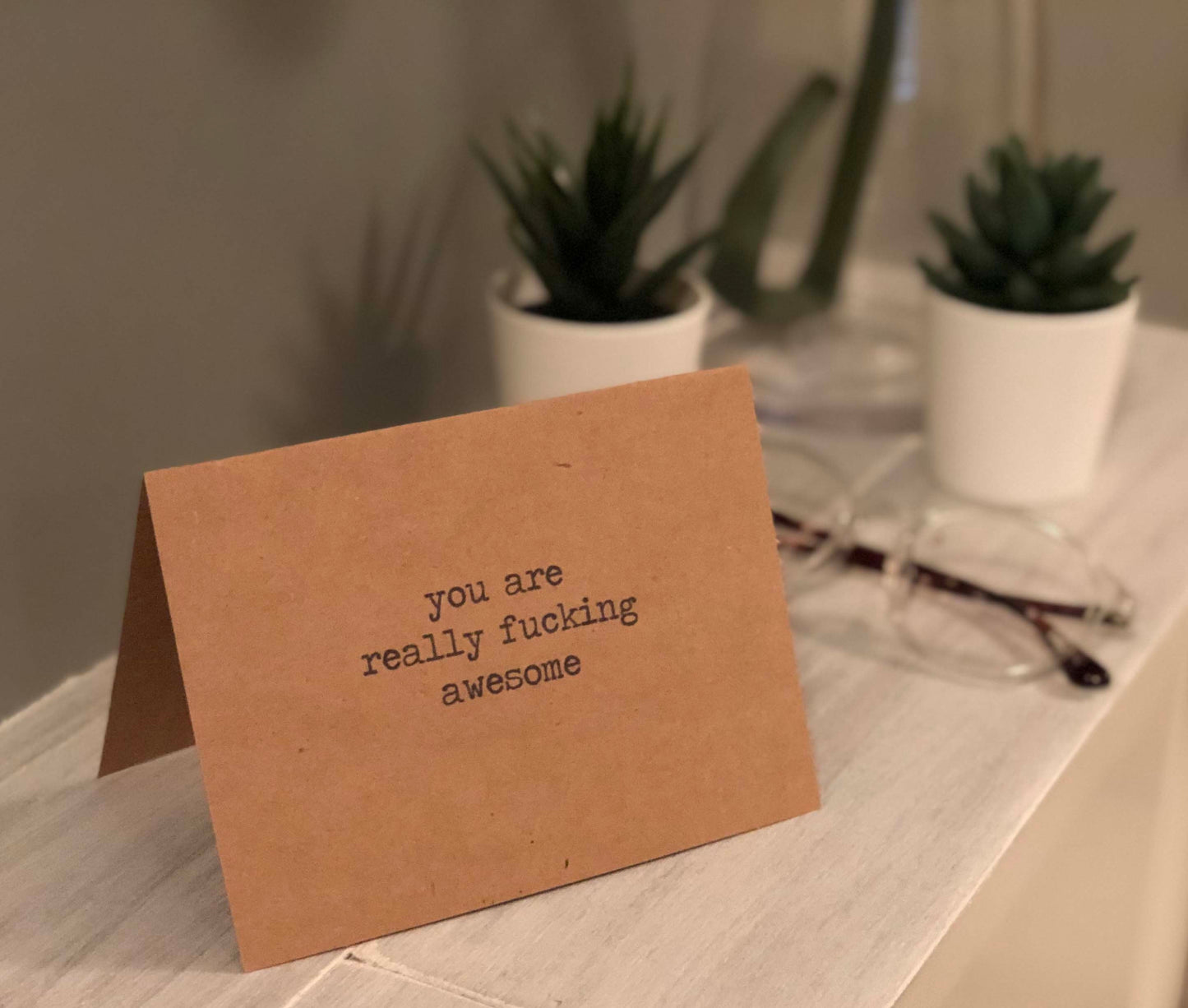 ou are really fucking awesome card/Valentine's Day Card/Friend thank you card/Romantic Card/Dating Card You are amazing card funny
