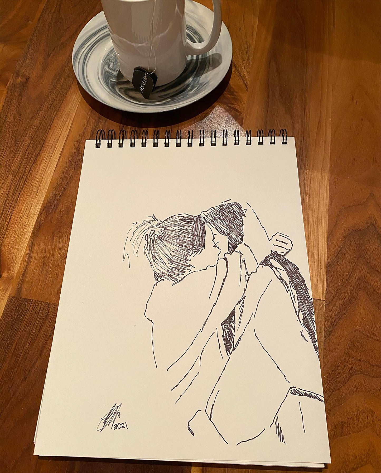 Original Ink On Paper Drawing