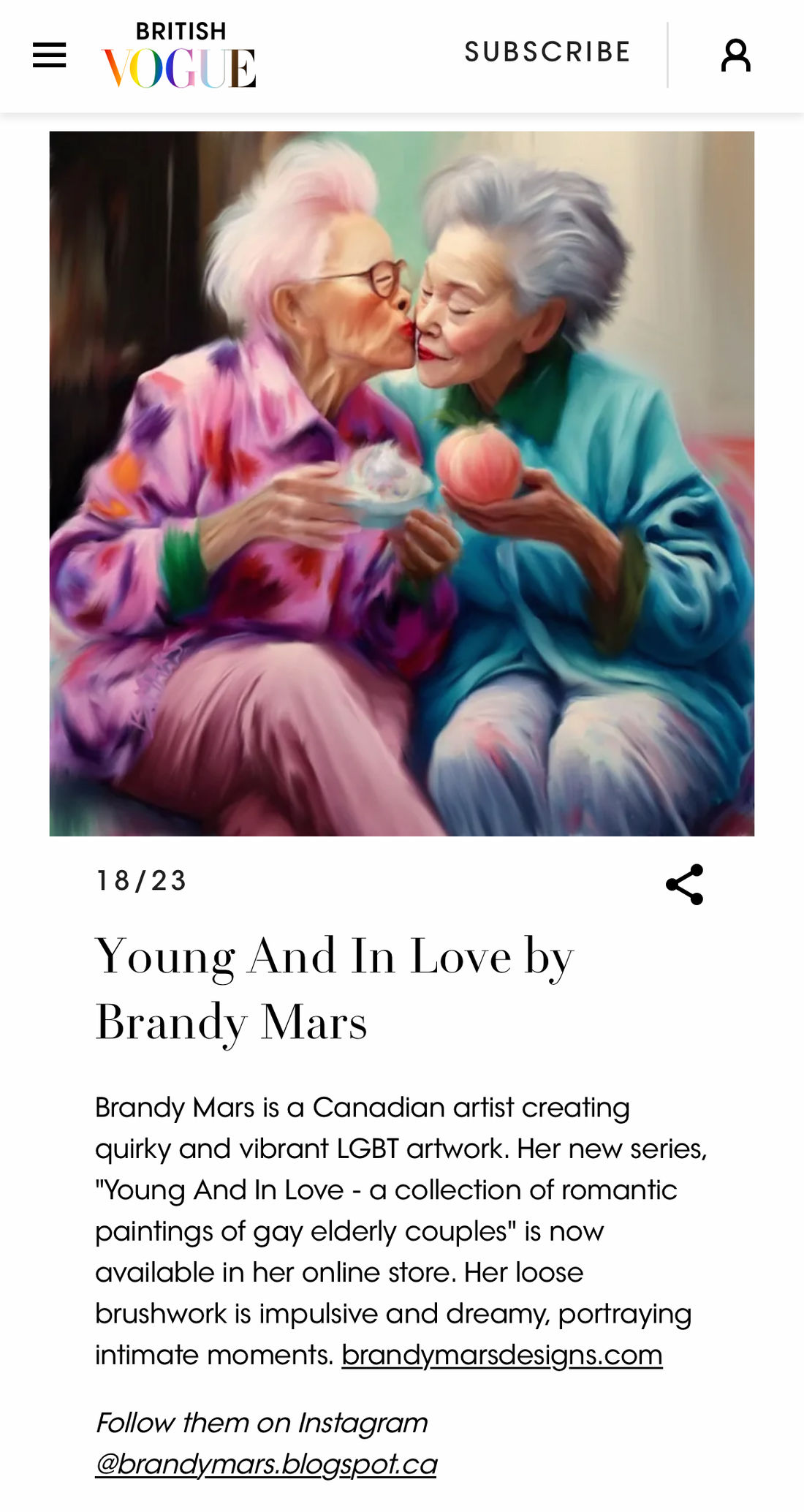 British Vogue- my artwork in the July Issue