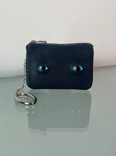 1/1 Leather Monster Wallet Blue