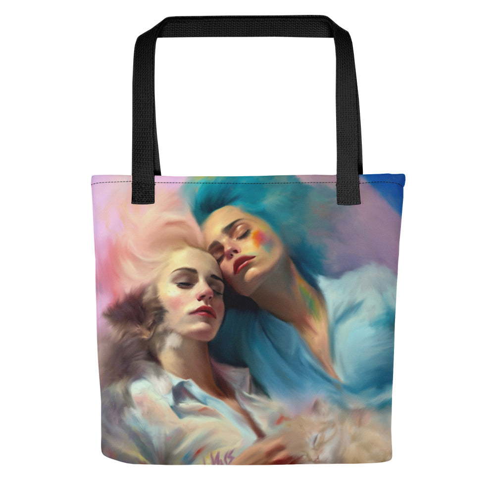 Lesbians With Cat(s) lol Tote Bag, Study 3