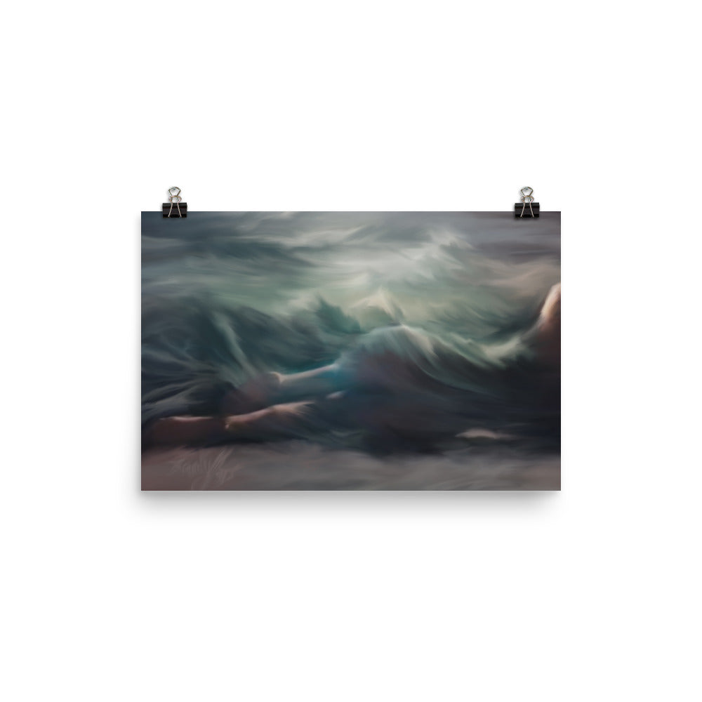 Nude Ocean Wave Poster