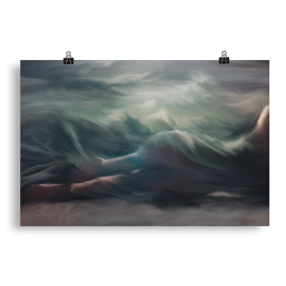 Nude Ocean Wave Poster