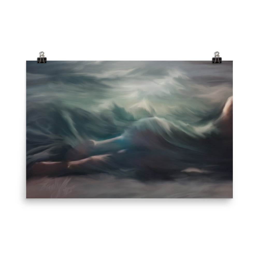 Nude Ocean Wave Poster