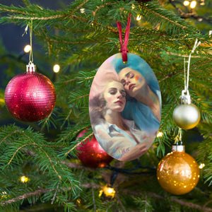 *New* Lesbians With Cat(s) lol Poster, Study 3 Wooden Ornament