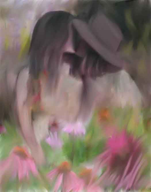 Flower Field Pastel Poster