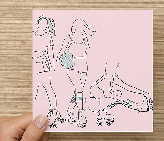 Roller Skating Card