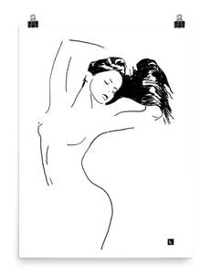 8.5x11" print nude woman