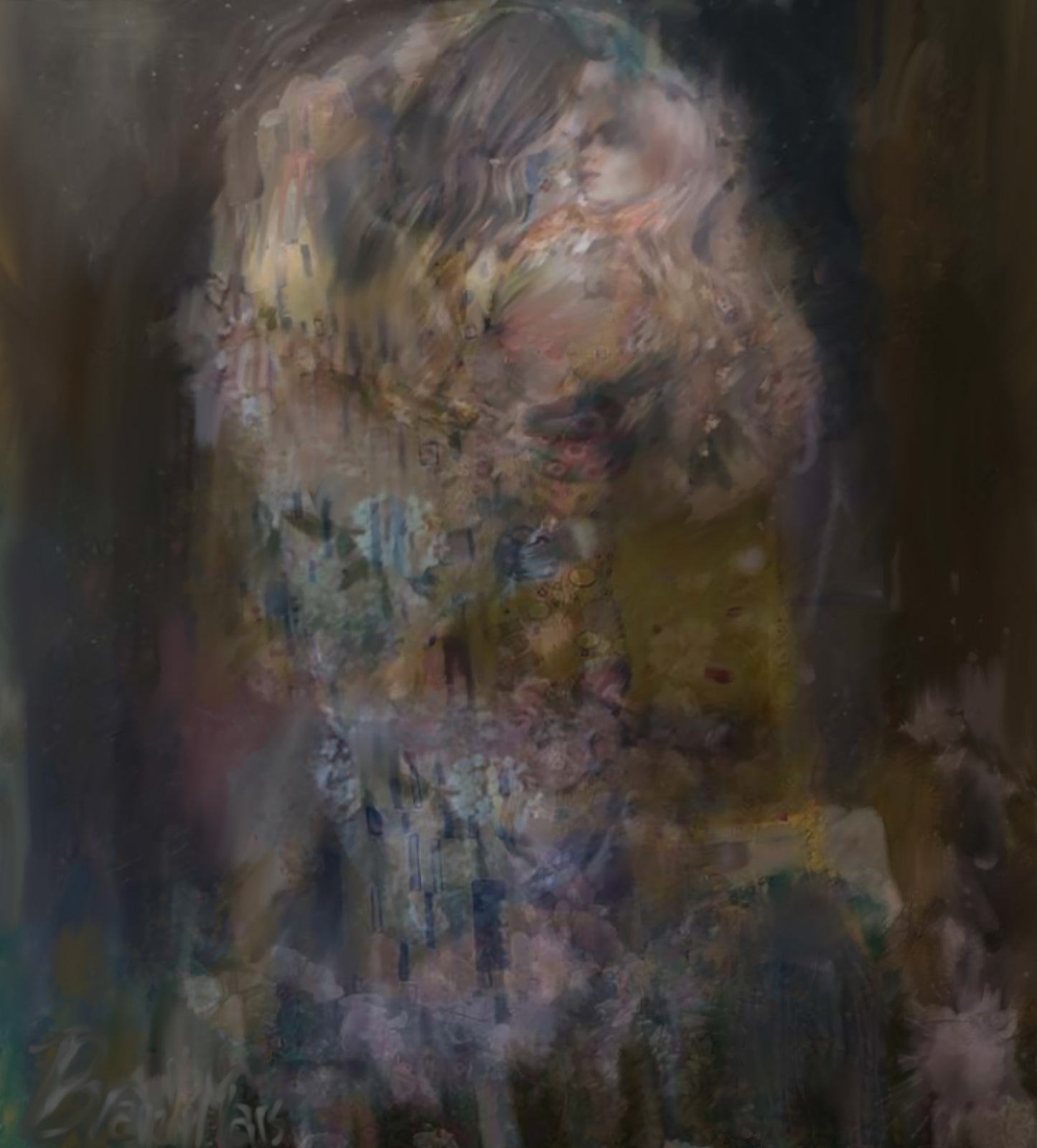 Gay Klimt Kiss Canvas