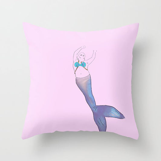 Gay Bear Dancing Mermaid Pillow