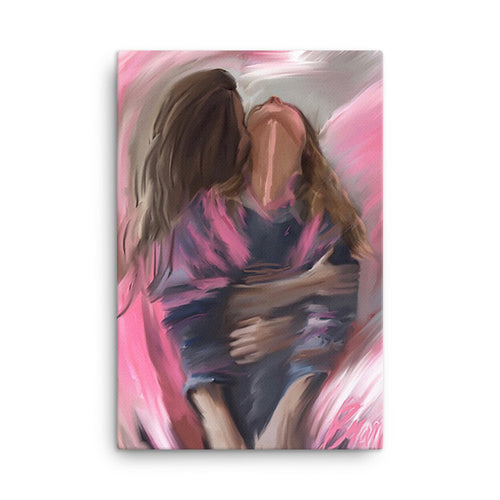 Pink Hug Canvas, limited edition signed & numbered