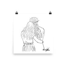 Friend Hug Poster / Best Friend / Friendship / Hugging / Valentine Poster / Couple