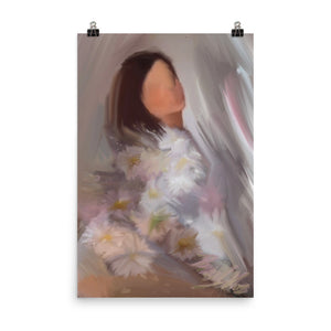 *** Daisy Poster Curvy Figure Drawing Painting