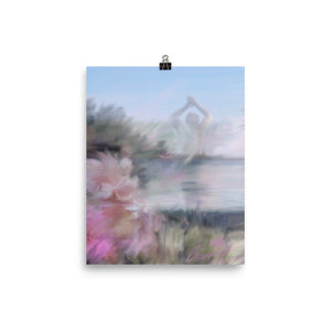 Summer Swim 2021 Poster / Ethereal Swimming / Lady In Water / Flowers