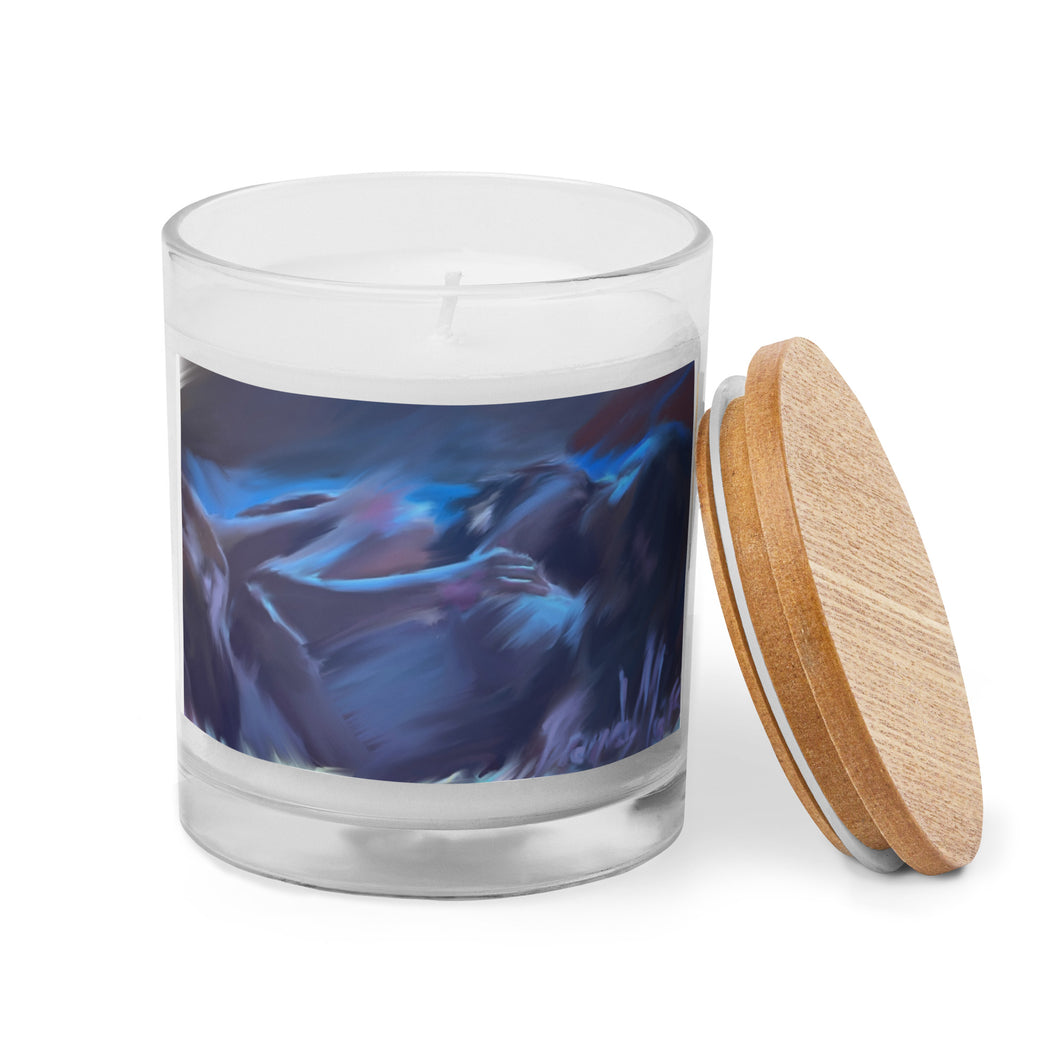 *** Blue Sky Glass Jar Candle