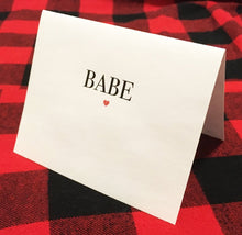 Babe card // Valentine&#39;s Day Card // Modern Love Card // Simple Romantic Card // You Are A Babe // Cute Romantic Card // Dating // Wedding