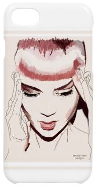 Grimes phone case with original artwork by Brandy Mars/Grimes Christmas Gift/Grimes Art/Musician Art/Unique Art Phone Case/Cool