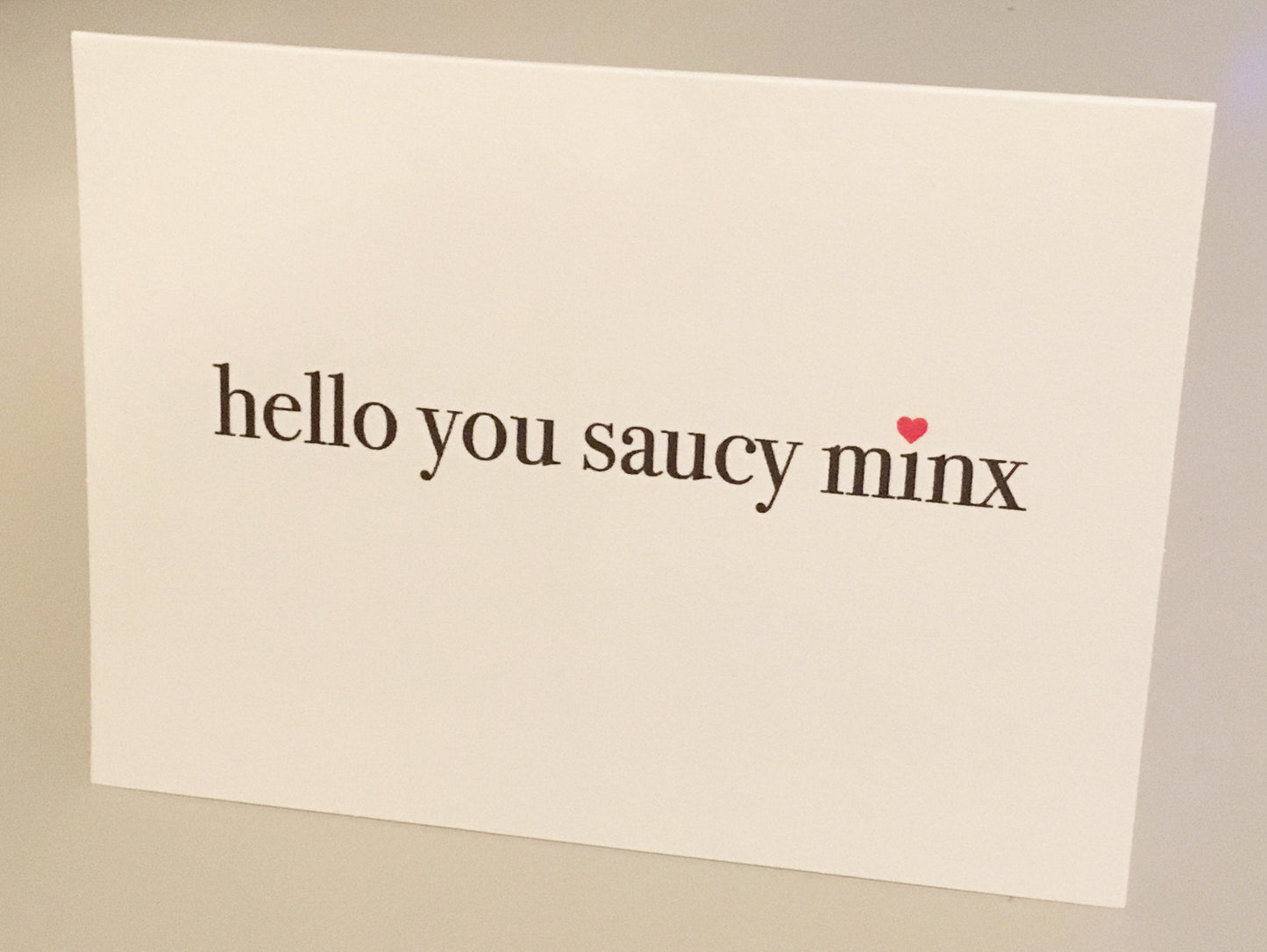 Saucy Minx Card