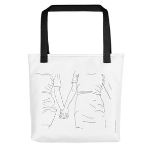 Lesbian Artwork Tote Bag/Christmas gift/Gift for her/Queer art/Lesbian artist/Gay Art/Unique Bag/Reusable Bag/Queer Tote Bag