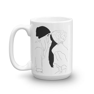 Lesbian Artwork Mug/Christmas gift/Gift for her/Queer art/Lesbian art/Lesbian cup/Unique Cup/Lesbian gift/Lesbian Christmas