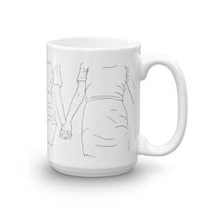 Lesbian Artwork Mug/Christmas gift/Gift for her/Queer art/Lesbian art/Lesbian cup/Unique Cup/Lesbian gift/Lesbian Christmas