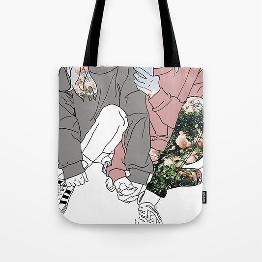 Lesbian Line Artwork Tote Bag