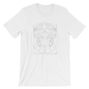 Vetruvian woman shirt/Vetruvian man t-shirt/Leonardo da Vinci/Art Nouveau/Christmas gift Art Collector/Short-Sleeve Unisex T-Shirt