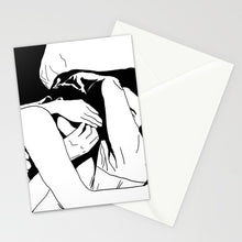 Lesbian Artwork Card // Lesbian Valentine&#39;s Day // Lesbian Wedding // Two Brides // Lesbian Love Card // Lesbian Romantic Card