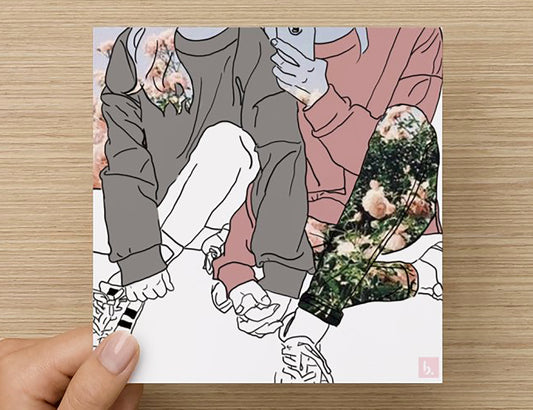 Floral Selfie Card