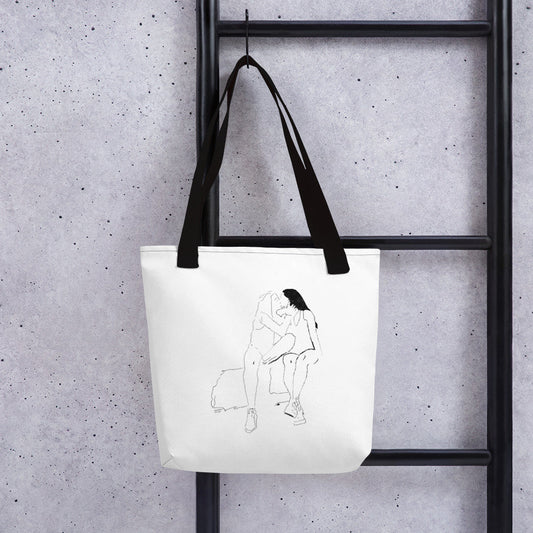 Lesbian Kiss Tote Bag