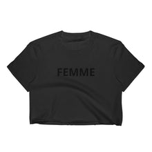 Femme Women&#39;s Crop Top/LGBTQ Shirt/Gay Pride Shirt/Femme Lesbian Shirt/Lesbian Birthday Gift/Lesbian Present/Gay Gift/Queer