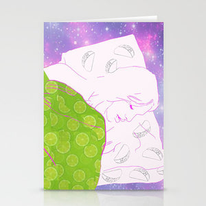 Taco Card/Taco Art/Gal Gadot/Illustration Taco/Birthday Card/Christmas Card/Funny Taco Card/Unique Taco Gift/Taco Galaxy Art