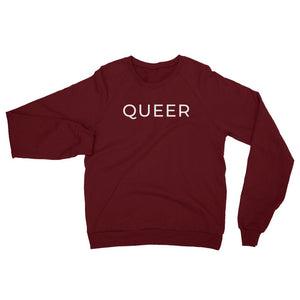 Queer Unisex California Fleece Raglan Sweatshirt/Pride Sweatshirt/LGBTQ Gift/LGBT/Queer Pride/Coming Out Gift/Gay/Queer love