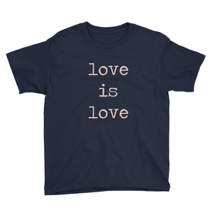 Love Is Love Youth Short Sleeve T-Shirt/Gay Pride Shirt/LGBTQ Shirt/Gay Christmas Gift/Lesbian Christmas/Kids LGBTQ Shirt/Youth