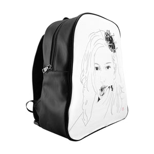 King Princess School Backpack/Lesbian Musician/Lesbian Art/LGBTQ Pride/Mikaela Straus Art/Gay Art/Queer/King Princess Drawing