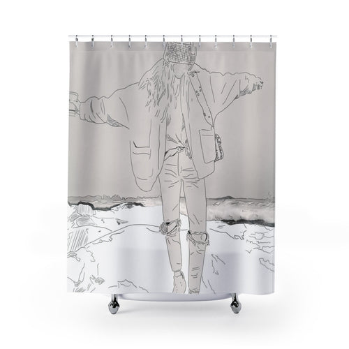 Shower Curtain/West Coast/Ocean Art/Vancouver Artist/West Coast Artwork/ California/Cali Art/West Coast Ocean/Sea Art