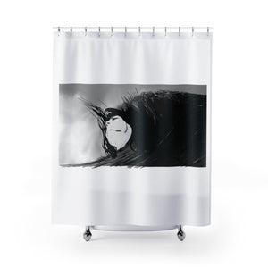 West Coast Ocean Woman&#39;s Face Art Shower Curtain/Beautiful Painting/Angus And Julia Stone/Mother Nature/The Great Wave off Kanagawa