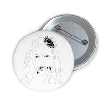 King Princess Pin Buttons/Lesbian Musician/Lesbian Artwork/LGBTQ Pride/Mikaela Straus Art/Gay Artwork/Queer/King Princess Gift