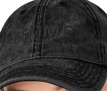 Femme Embroidery Vintage Cotton Twill Cap/Tonal Black Embroidery Thread Dad Hat/Subtle Femme Lesbian Hat/Pride Hat/Cool Femme Hat