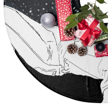 Lesbian Christmas Tree Skirt/Lesbian Couple Christmas Gift/Lesbian Couple Artwork/Lesbian Wedding Gift/LGBTQ art/Astronomy/Stars
