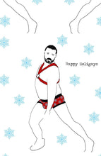 Gay Bear Dancing Bikini Swimsuit/Christmas Gay/LGBTQ/LGBT Present/Bikini Artwork/Gay Bears Gift/Happy Holigays/Gay Swim Pride