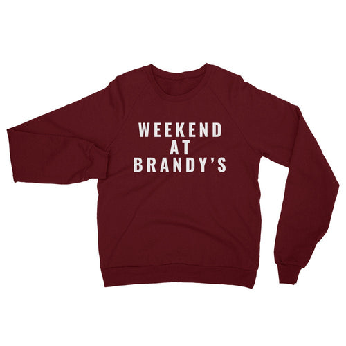 Unisex California Fleece Raglan Sweatshirt/Weekend At Brandy’s/Weekend Cozy Sweatshirt/Cool young brand/Soft Hoodie/Gift for her