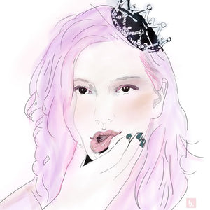 King Princess Duvet Cover/Lesbian Musician/Lesbian Artwork/LGBTQ Pride/Mikaela Straus Art/Gay Artwork/Queer/King Princess