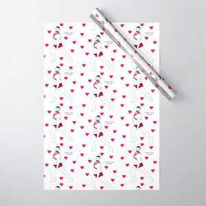 Gay Bear Dancing Wrapping Paper/Valentine Gay Gift Wrap/Birthday LGBTQ/LGBT Present/Wrapping Paper Artwork/Gay Bears Gift Wrap