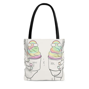 Rainbow Queer Tote Bag/Pastel Rainbow Queer LGBTQ Shopping Bag/Gay Pride/Queer Lesbian/Queer Birthday Gift/Present